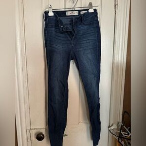 Hollister Women's Dark Indigo Jeggings